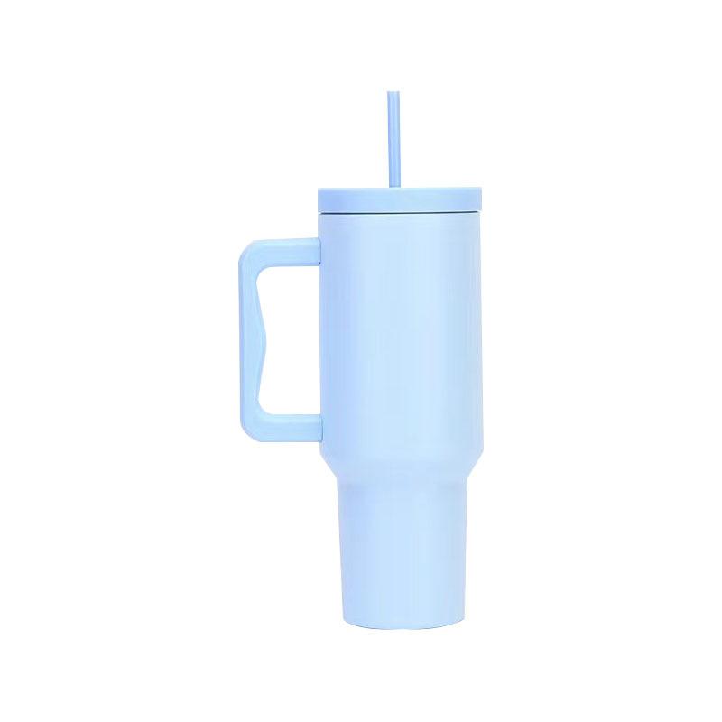 40OZ Ice King Cup Stainless Steel Insulated Cup Outdoor Portable Straw Handle Cup Beautiful and Durable