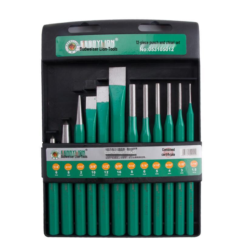 Berry Lion 12-Piece Punch & Chisel Set