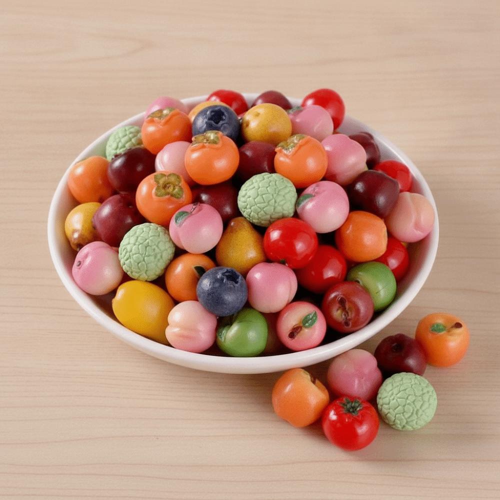 Not Hole Beads Fruit Necklace Accessories Stackable Blueberries Fruits Bracelet Accessories Vintage Exaggerated for Not Hole
