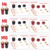 2 teile/satz Auto M6 M8 M10 Messing Stud Premium Remote Batterie Power Junction Post Stecker Ersatz Terminal Kit Auto Zubehör