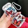 Red Blue Butterfly Clear Earphone Cases Cover Case For Airpods Pro3 1 Pro Pro2 4 2 3