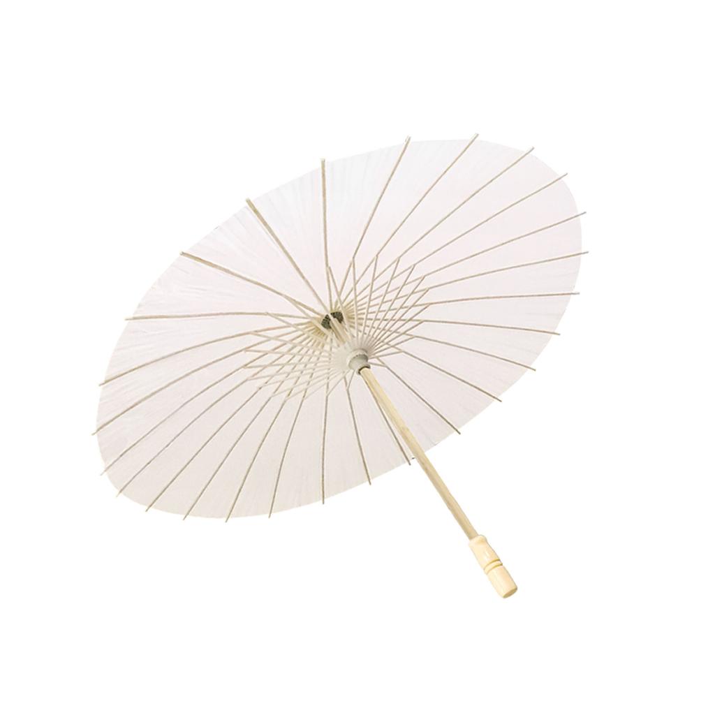 3pcs/6pcsDIY White Paper Umbrella Wedding Photo Role Play Prop Pre-Christmas Party Beach 60 Cm 80 Cm