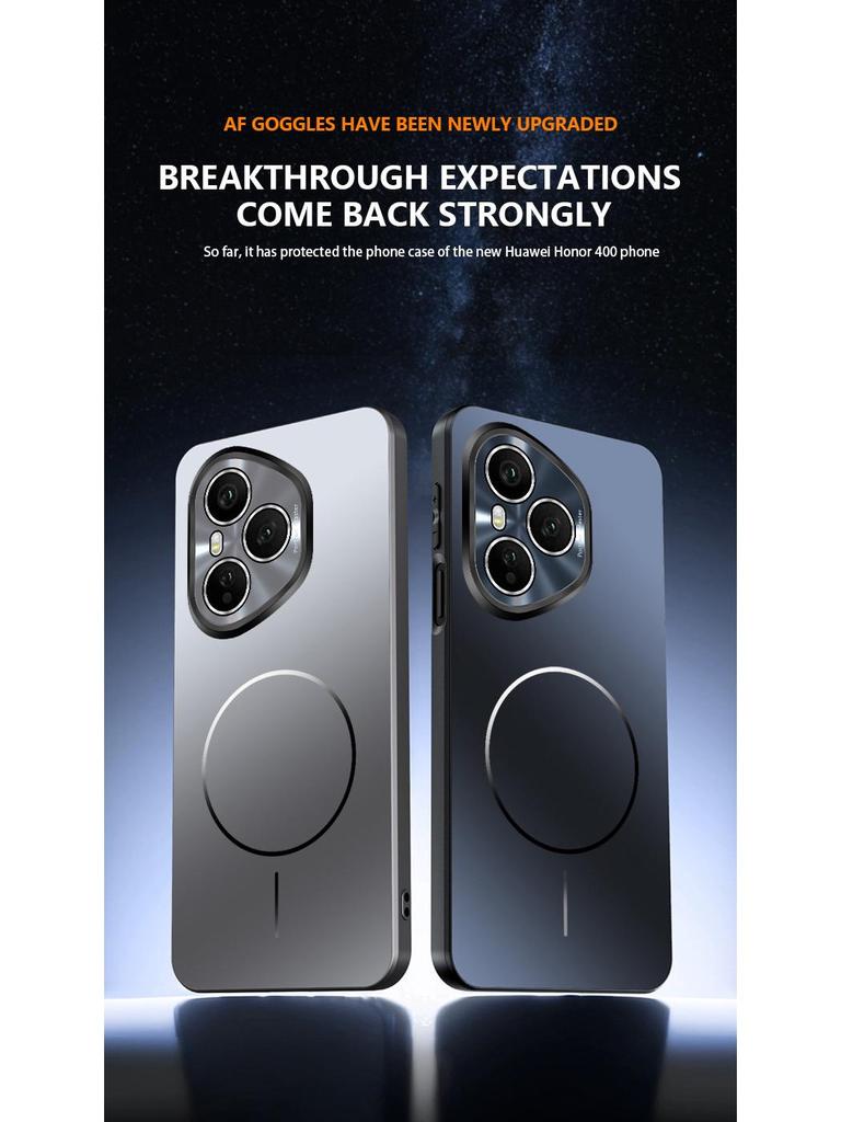 Applicable Honor 400Pro Large Window Magnetic Ring Case, Honor 400 Slim Ring Magnetic Honor X70 Frosted Protective Case