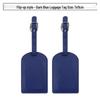 Customizable PU Leather Luggage Tag with Anti-Lost Feature and Airplane Design