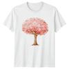 Pink Blossom Tree Nature Floral Graphic Tee Unisex T Shirt Mens Womens Gift