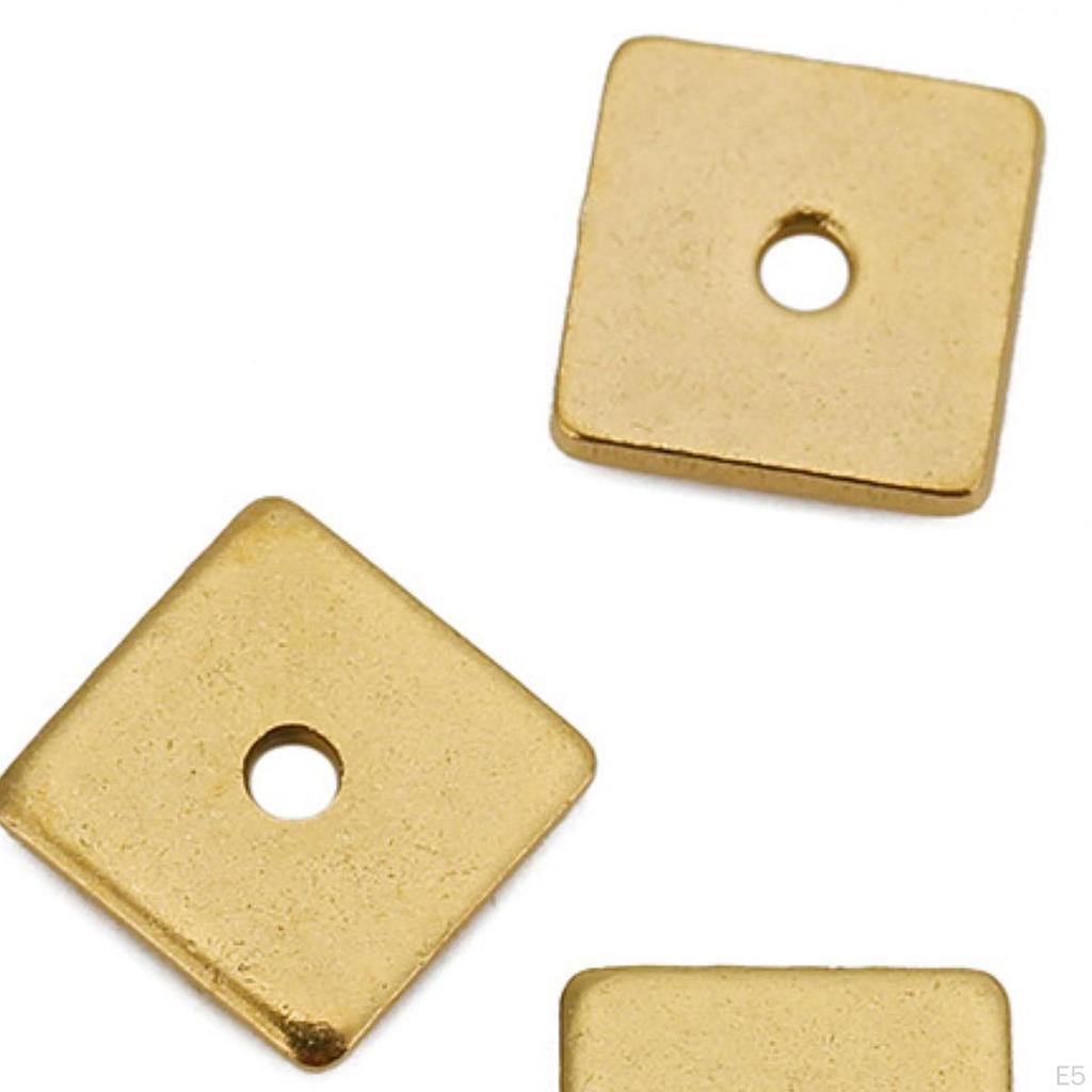 50 Stuks Vierkante Kralen voor Knutselprojecten, Sieraden Maken en Kettingen