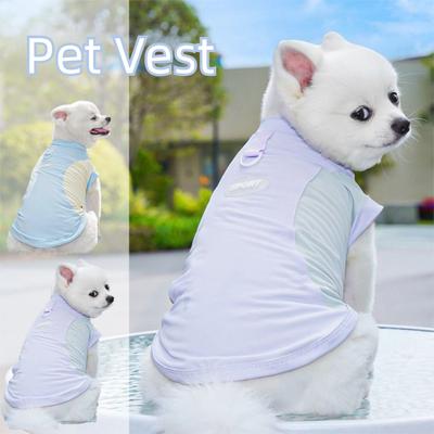 Breathable Mesh Vest Pet Clothes Ice Silk Quick Drying Puppy Jumpsuit Cooling Summer Pet Costume Chihuahua