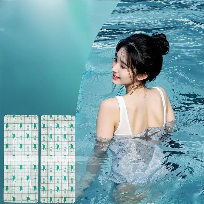 Rechteckige PU Schutz-Hygiene-Einlagen Klebend Für Badebekleidung Damen Mädchen Wasserdichte Panti-Einlagen Schwimmen Private Patches