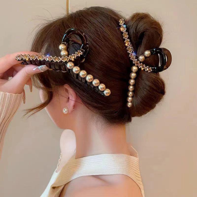 Pearl  Hair Clips For Women  Shark Clip Girls Hair Accessories Jewelry