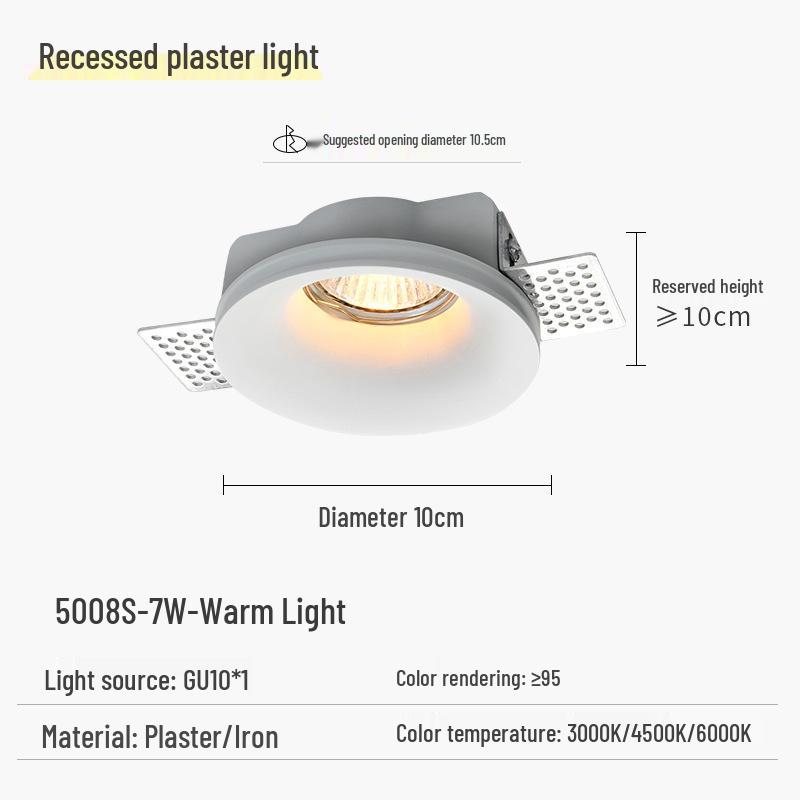 

Modern Minimalist Anti-Glare Round Recessed Ceiling Light for Living Room, Bedroom, Corridor, and Aisle