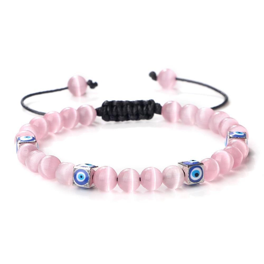 Unisex Handwoven Evil Eye Commuter Bracelet