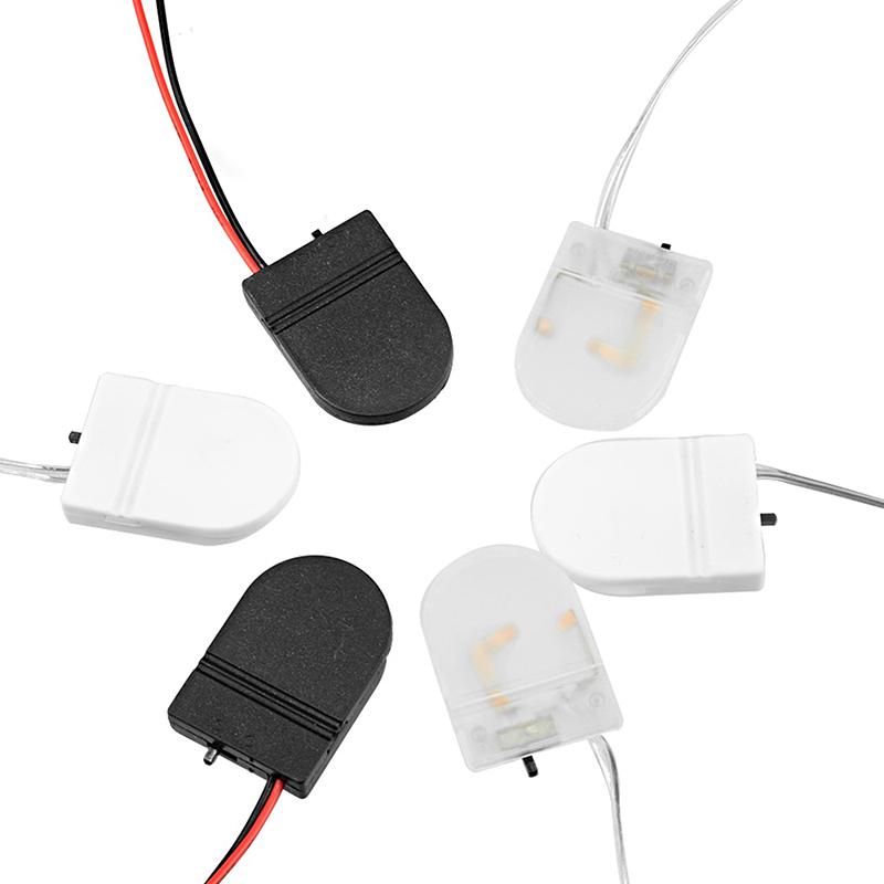 5 pezzi Custodia per batteria a bottone a bottone Cr2032 a slot singolo, custodia da 3 V
