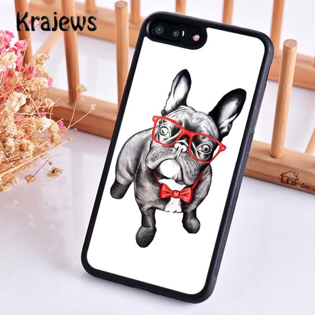 Krajews Cute Funny French Bulldog Phone Case Cover For iPhone 17 Air 16 15 14 plus 11 12 pro max coque Fundas