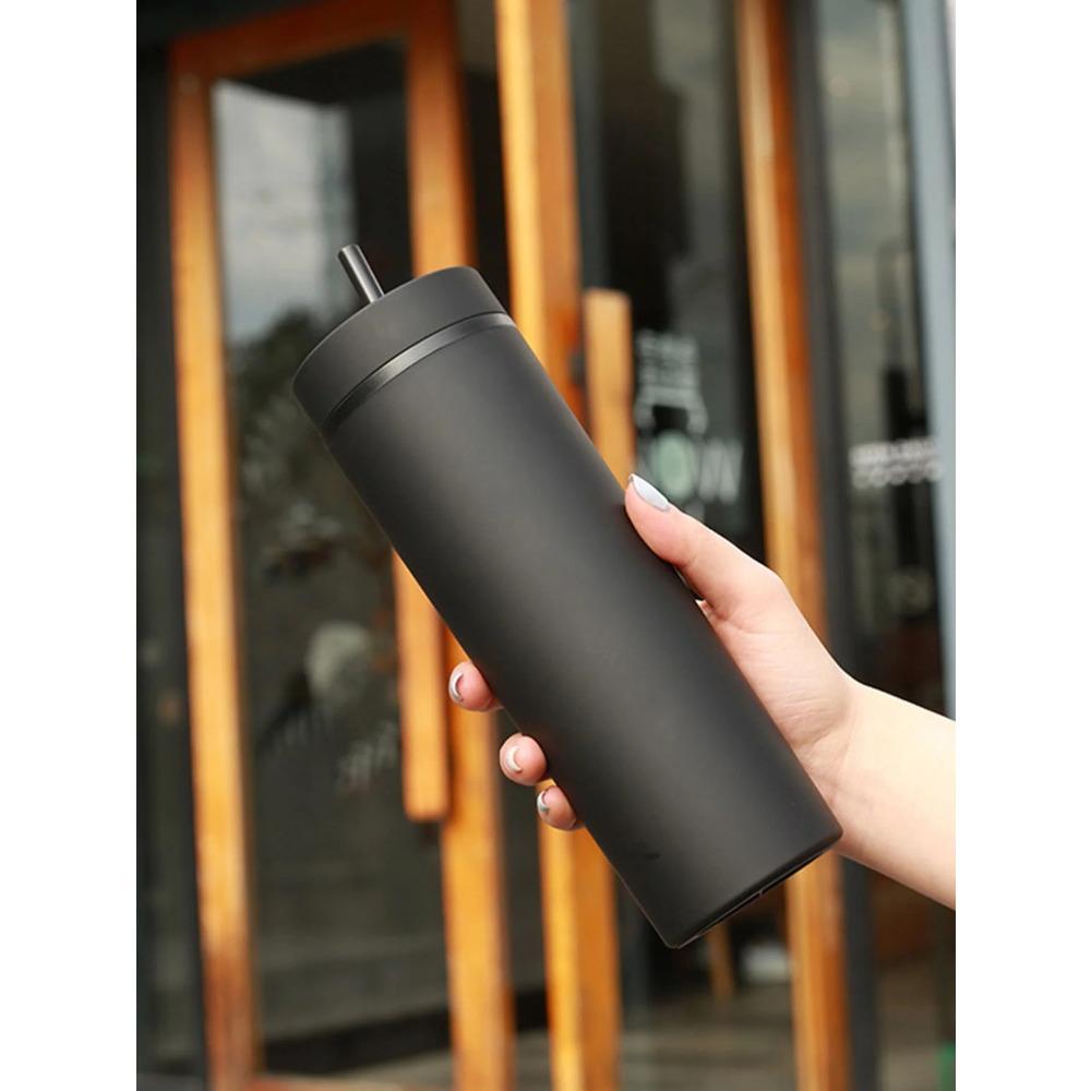 1PC- Tumbler Straws Cup With Lids Drinkware Fruit Juice Bottle Double Wall Plastic Cups Gift for Festival Party