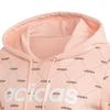 Adidas Letter Print Hooded Casual Long Sleeve Sweatshirt Women Sweatshirt Pink EI6246