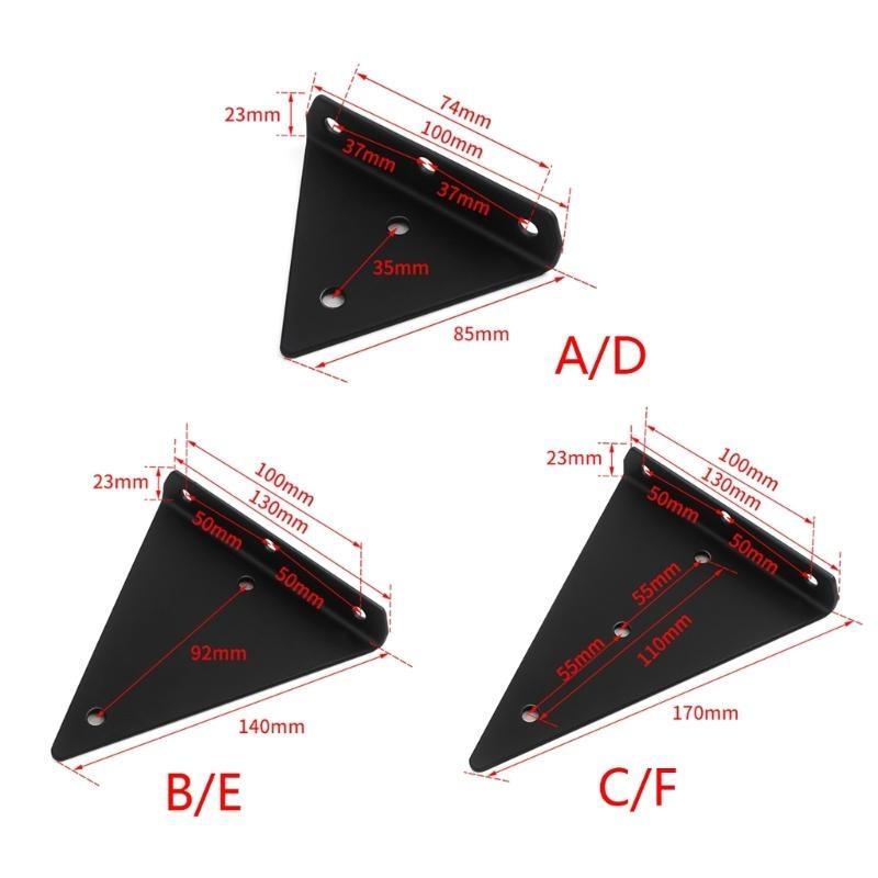 652F Triangles Shelf Brackets Decorative Industrial Shelf Brackets Heavy Duty Bracket for DIY Shelves Simple Installation