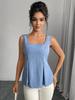 European & American Summer 2025 Sleeveless Drawstring Camisole - French Slim Pullover Vest for Women