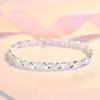 X Series Classic Design 925 Sterling Silver Zircon Bracelet for Women, Elegant Fashion Jewelry Gift