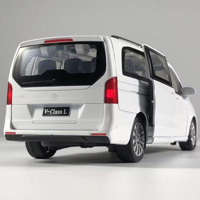 1:24 Benz V260L MPV Alloy Metal Diecast Model Car Home Trendy Ornaments And Computer Desktop Decoration High Simulation Vehicles