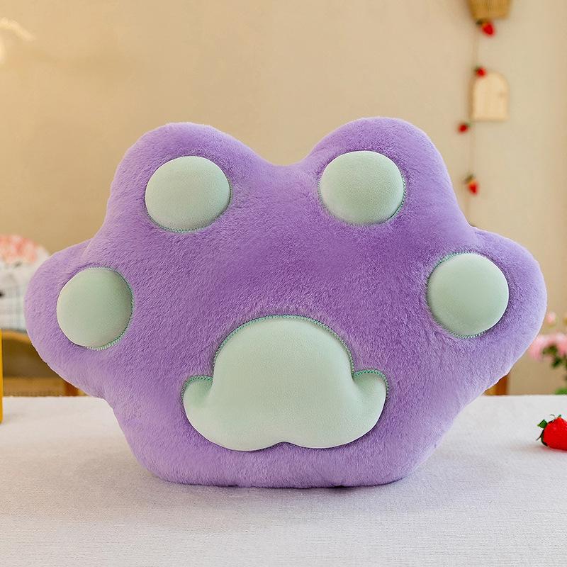 Perna Decorativă Labă de Urs Drăguță Jucărie de Pluș Perna Labă de Pisică Perna de Scaun pentru Living Tatami Acasă Birou Spătar