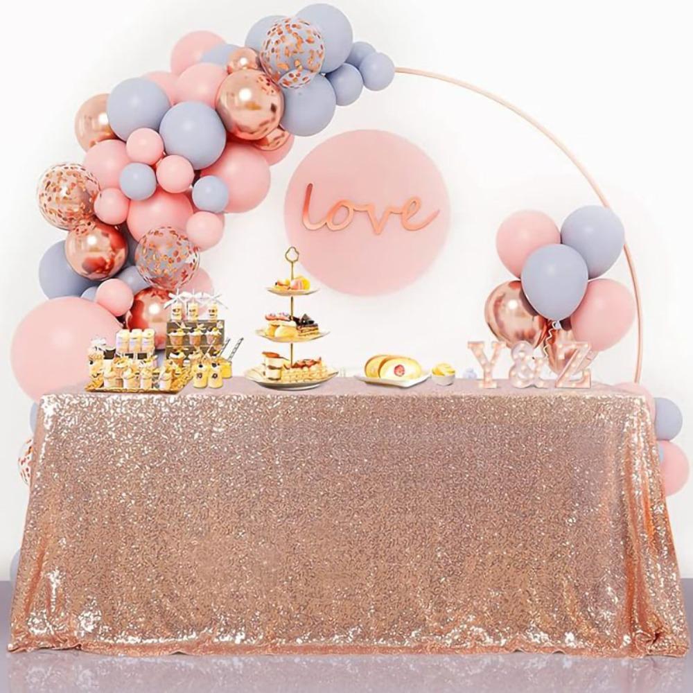 Sparkling Party Sequin Tablecloth Rectangular Table Decoration Creative Table Linen Hotel