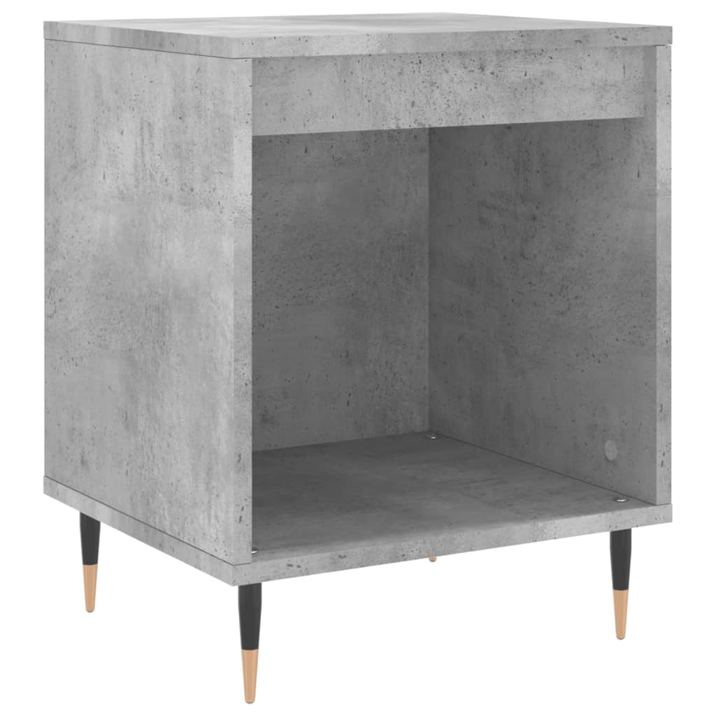 Nightstand Concrete Gray 40 X 35 X 50 Cm Particleboard
