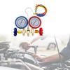 R22 R134A Refrigerant Manifold Manometer Valves Pressures Gauge Air Conditioner Refrigerant Filling Instrumentation Tool
