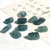 Grade A Natural Weliang Blue Jade Pixiu Accessories with Through-Hole for DIY Bracelets and Pendants