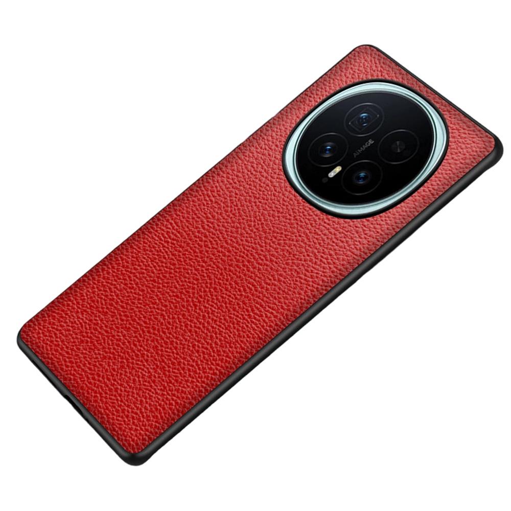 For Honor Magic8 5G Case Litchi Texture PU Leather Coated PC + TPU Protective Phone Back Cover