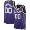 Nike Clarkson Utah Jazz 2023/24 Colorblock Letter Print Sleeveless Tank Top Men Tops Court-Purple DX8613-549
