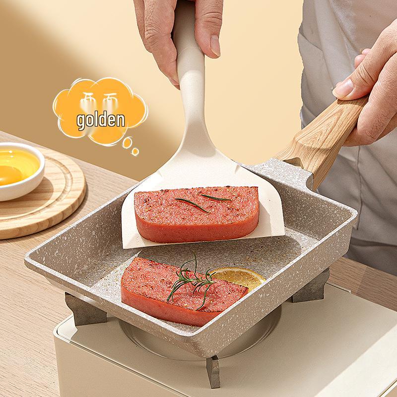 Hochtemperaturbeständiger Silikon-Tamagoyaki-Spatel - Antihaftbeschichtet, Lebensmittelqualität