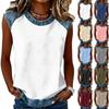 Haut Pull T-shirt Imprimé Col Rond Décontracté pour Femme