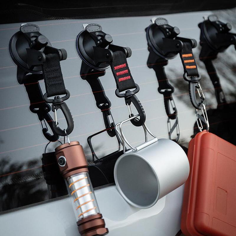 1Pc Outdoor Tent Securing Hook Strong Suction Cup Anchor Heavy Duty Tie Down Camping Canopy Awning Tarp Carabiner Outdoor Tools