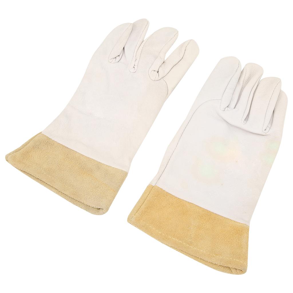 1 Pair TIG Welding Gloves Soft Sheepskin Comfortable Gloves Working Hands Safety ProtectionL 10.2in Length 4.3in Width