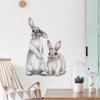Cute Rabbits Wall Stickers Children's Kids Room Home Decoration Removable Wallpaper Living Room Bedroom Mural Bunny Decals