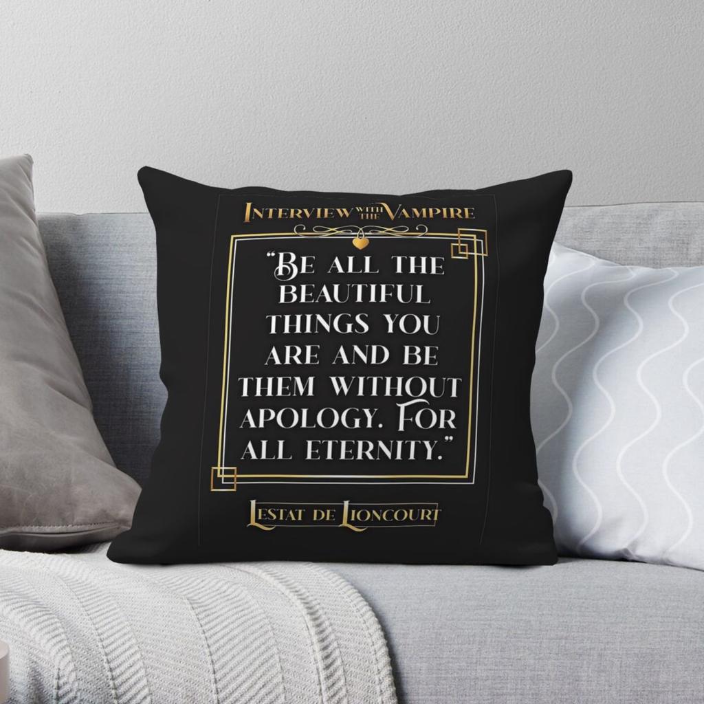 Interview With The Vampire Lestat Square Pillowcase Polyester Linen Velvet Creative Zip Decorative Room Cushion Cover