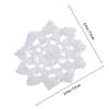 20Pcs DIY Embellishments Crocheted Applique Cotton Flower Lace for Blouse Scarf Hat Sewing Crafts Handmade Courses
