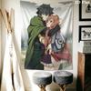 The Rising of the Shield Hero Wall Tapestry Aesthetic Wall Hanging Printed Fabric Blanket Decorative Tapestries for Bedroom Living Room Home Decor