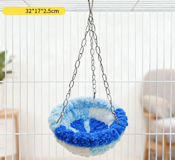 Plush, Durable, Eco-Friendly Christmas Hanging Bed for Parrots and Budgies