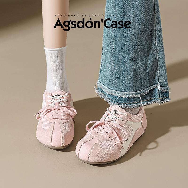 Dexun Shoes Summer New Flat-bottomed Sports Mesh Casual Shoes Soft-soled Ballet Forrest Gump Shoes