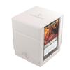 Gamegenic Squire Plus XL Convertible Deck Box Holds 100 Premium Commander Card Detachable Slide Card Armor Fiber White Made of 100+ - double-sleeved