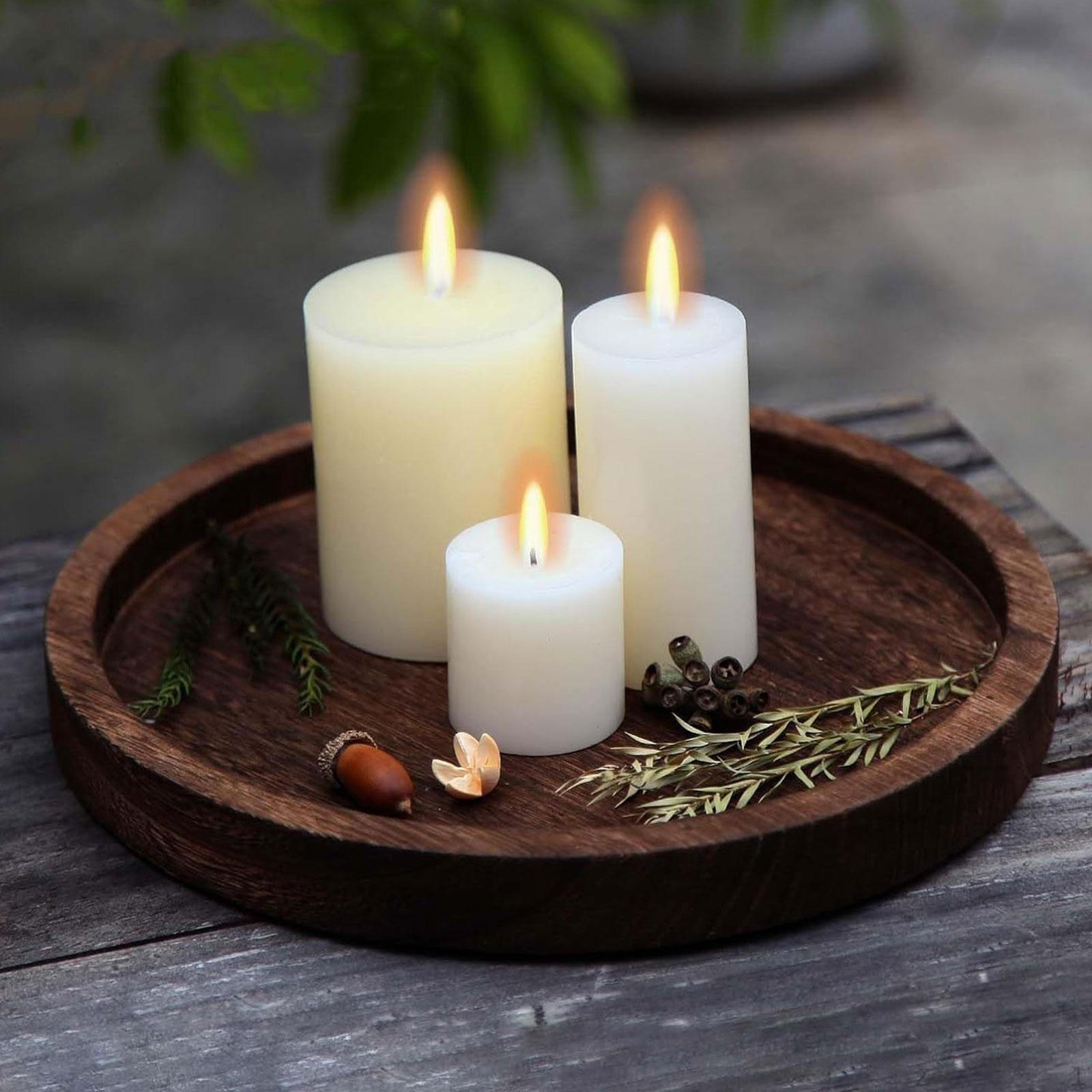 

Декоративный поднос, дисплей, органайзер для столешницы, сервировочная тарелка для закусок для фермерского дома Round Small