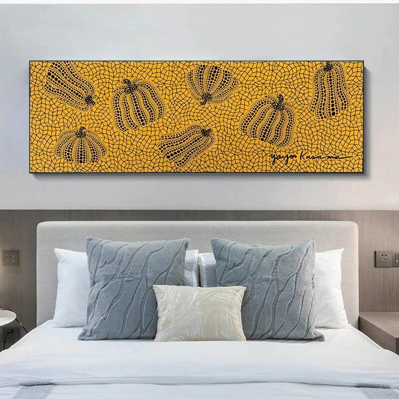 Yellow Pumpkin Canvas Painting Posters and Prints Modern Wall Art Pictures for Living Room No Frame