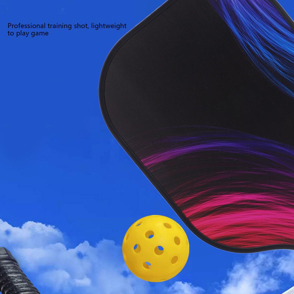 1 Pair Pickle Ball Paddle Carbon Fiber High Strength Lightweight Pickle Ball Racket Set 13mm