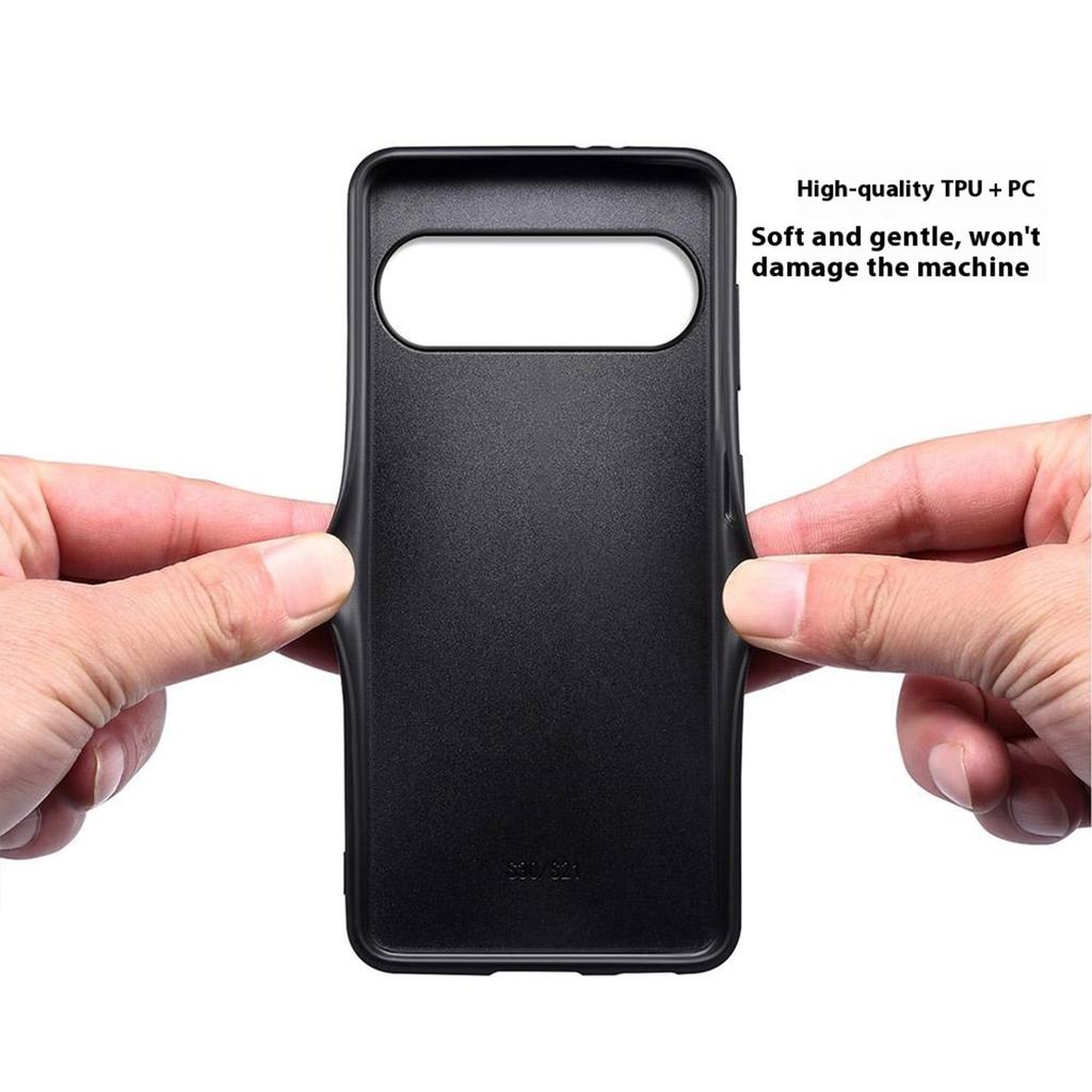 For Google Pixel 10/Pixel 10 Pro Case Calf Texture Leather+PC+TPU Phone Cover
