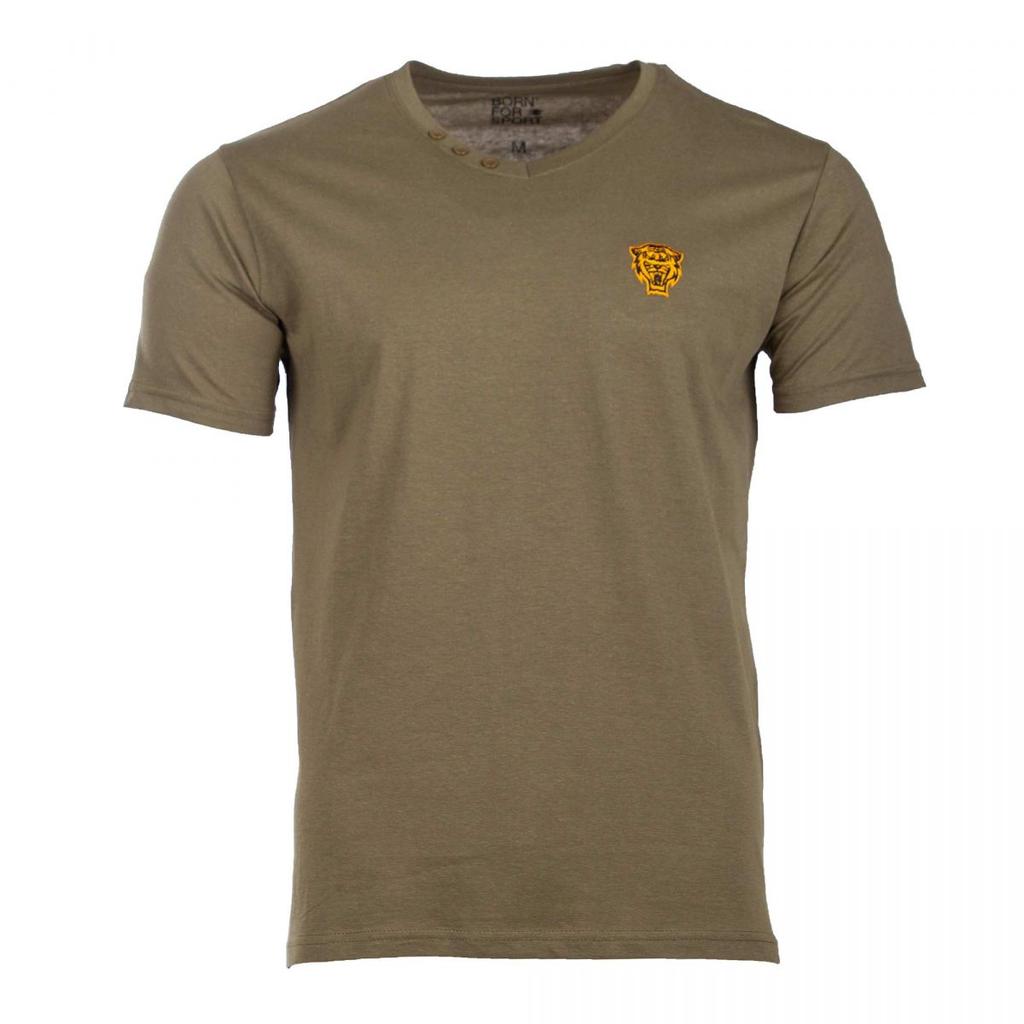 BORN FOR SPORT T-shirt da Uomo in cotone a maniche corte con scollo a V e  bottoni acquista in modo economico — spedizione gratuita, recensioni reali  con foto — Joom