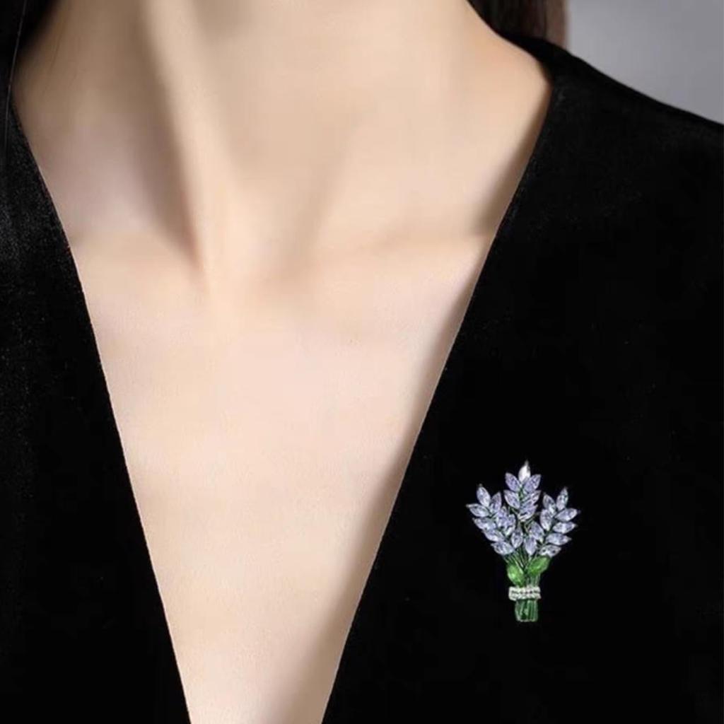 Broszka Lawendowy Słonecznik Kwiat Broszka Bon Letni Kwiat Cyrkonia Cyrkonia Diament Elegancka Ceremonia Kobiety Studentka Recital Ceremonia Wstępna Ślub