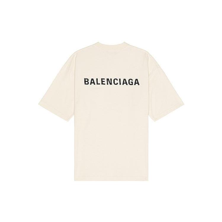 Balenciaga Back Logo Medium Fit T Shirt 612966TMVF49069