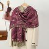Cashmere Feeling Paisley Scarf for Women Pashmina Shawls Tassel Hijab Head Wrap Femme Winter Scarves Foulard Bufanda