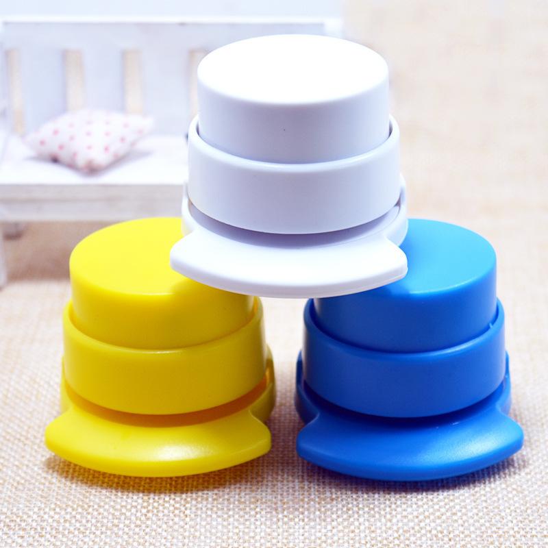 Needle  Free Stapler Creative Stationery Mini Nail Free Stapler Solid Color Office and Study Supplies